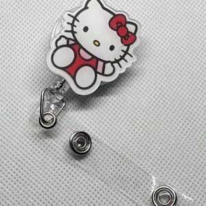 New Red Hello Kitty Badge Reel #210